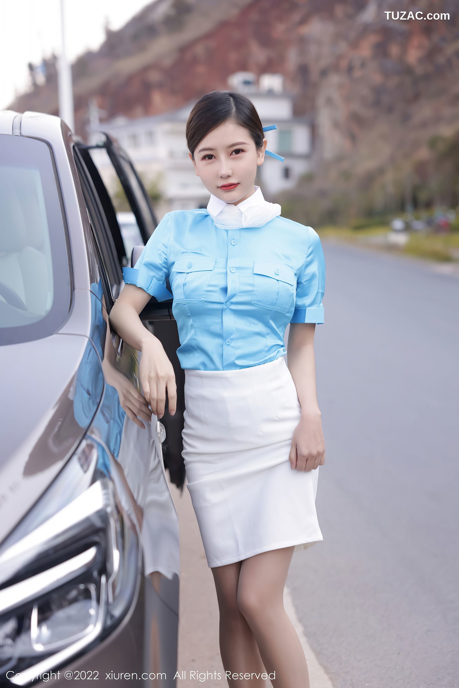 XiuRen秀人网-4730-尹甜甜-大理旅拍户外性感空姐制服超薄肉丝-2022.03.17