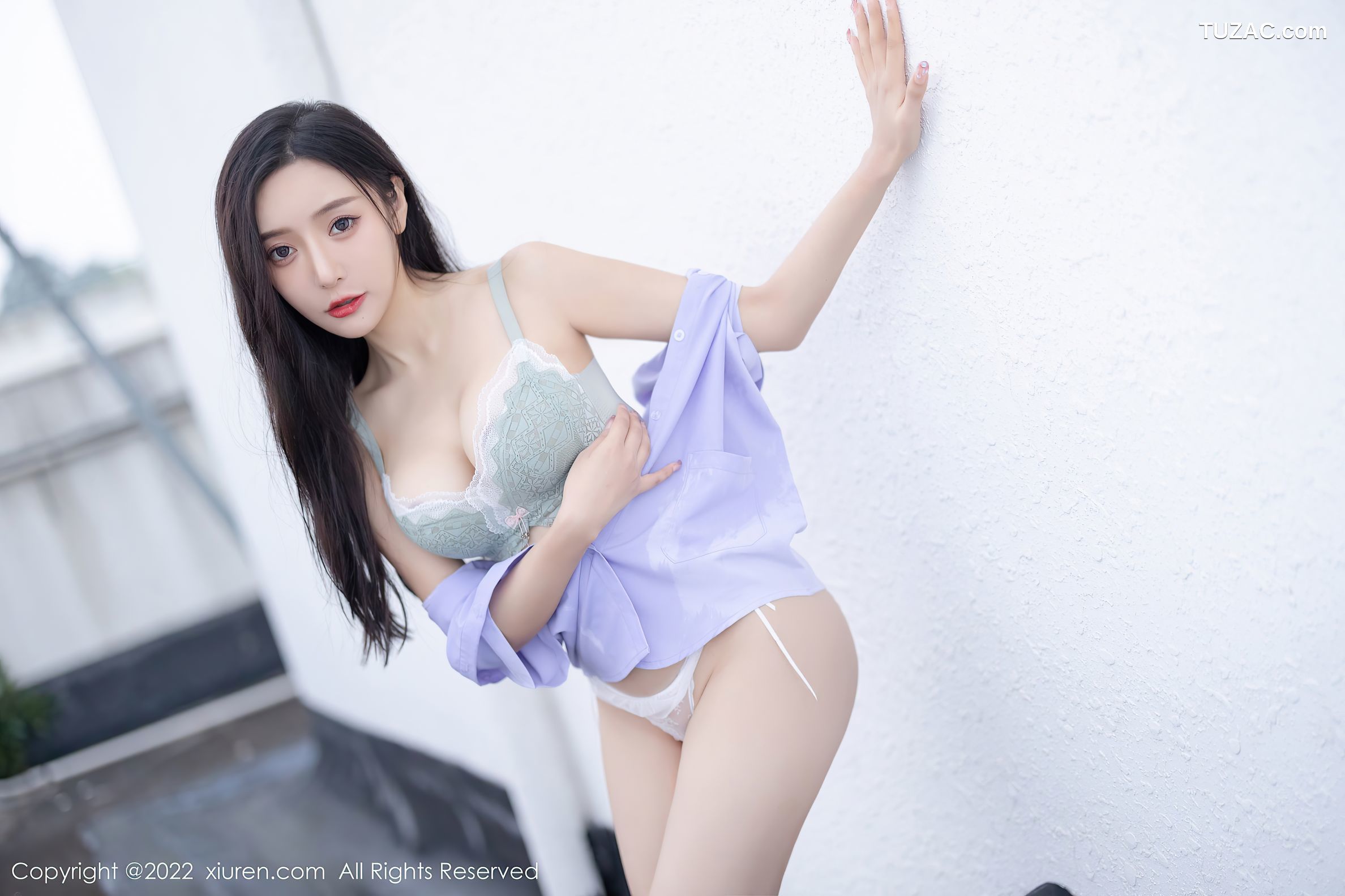 XiuRen秀人网-4819-王馨瑶Yanni-户外性感JK制服蕾丝内衣-2022.04.02