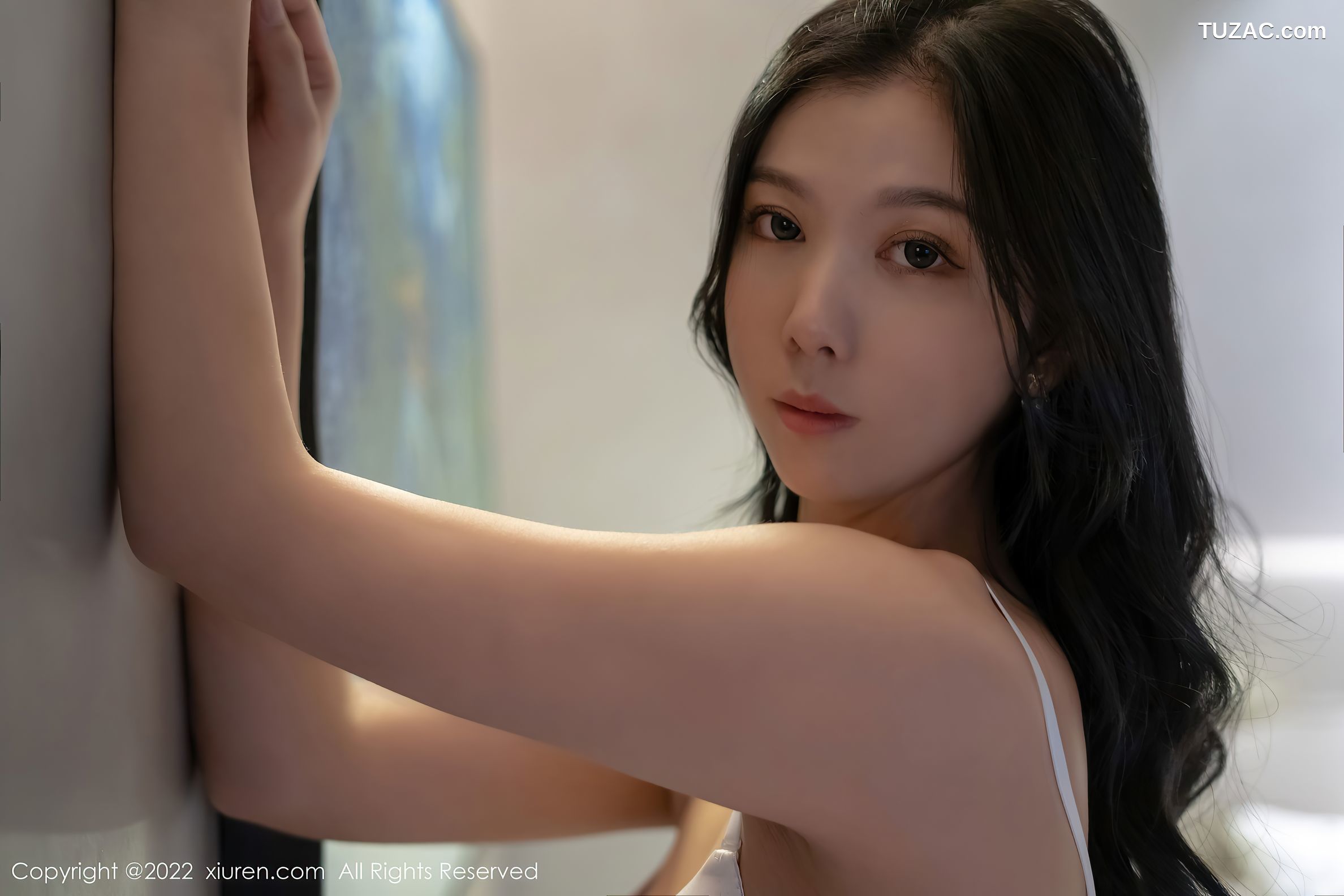 XiuRen秀人网-4859-李雅柔182CM-OL职业装性感内衣超薄黑丝-2022.04.13