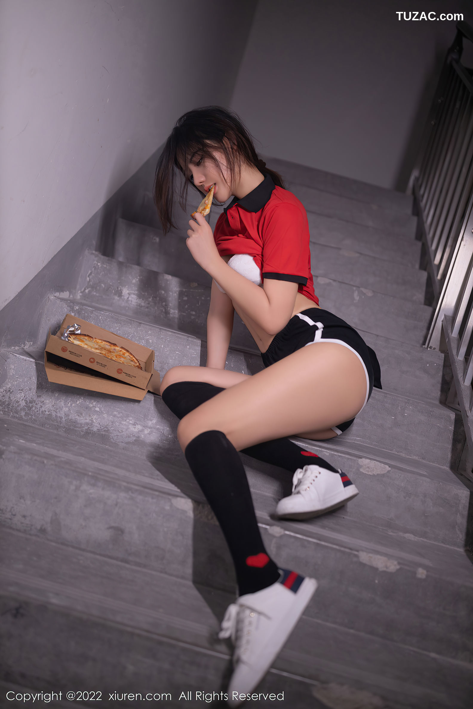 XiuRen-No.5538-就是阿朱啊-红衣棒球美女