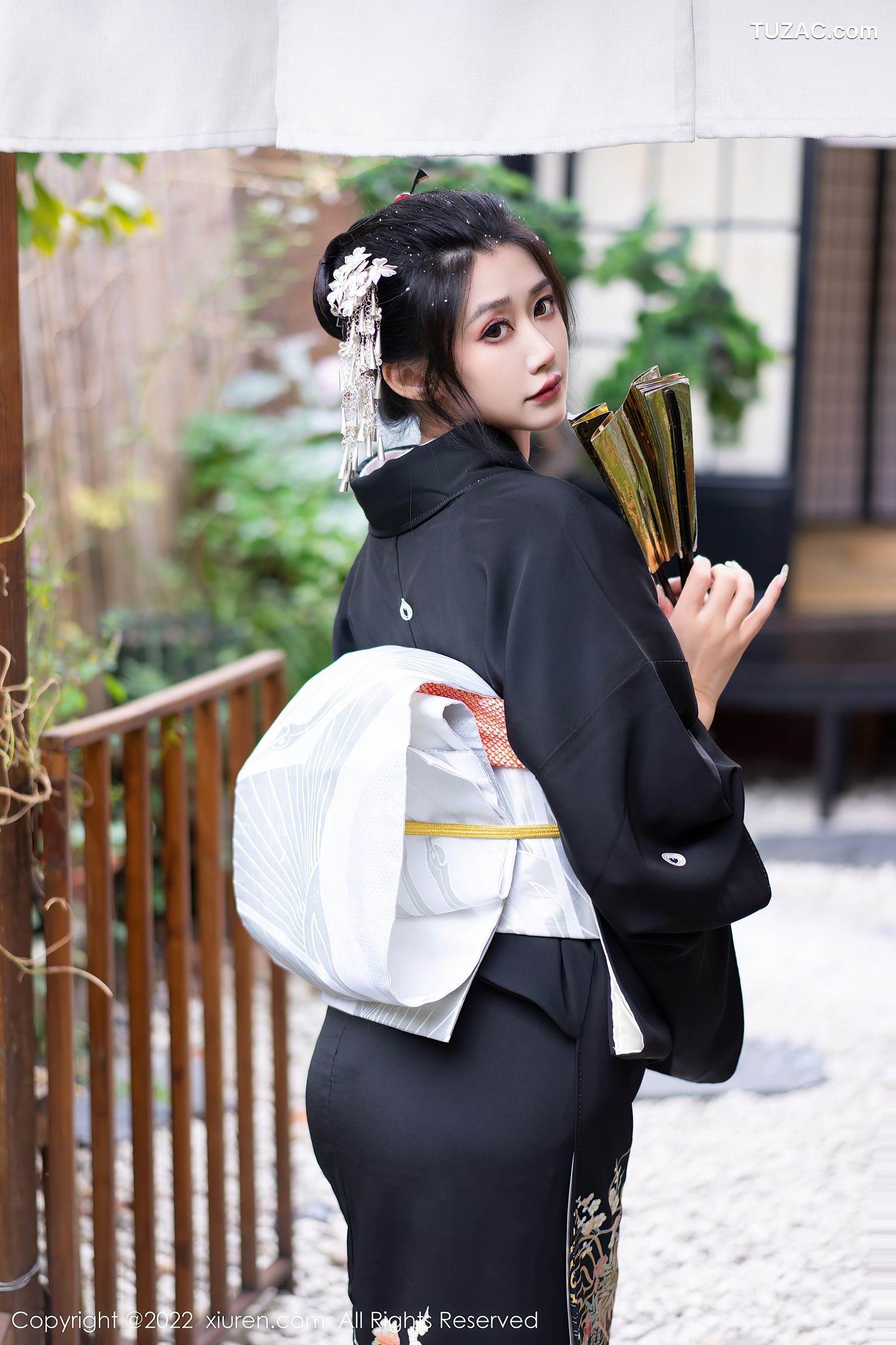 XiuRen-No.5932-阿姣-深色日式和服秀柔美身材