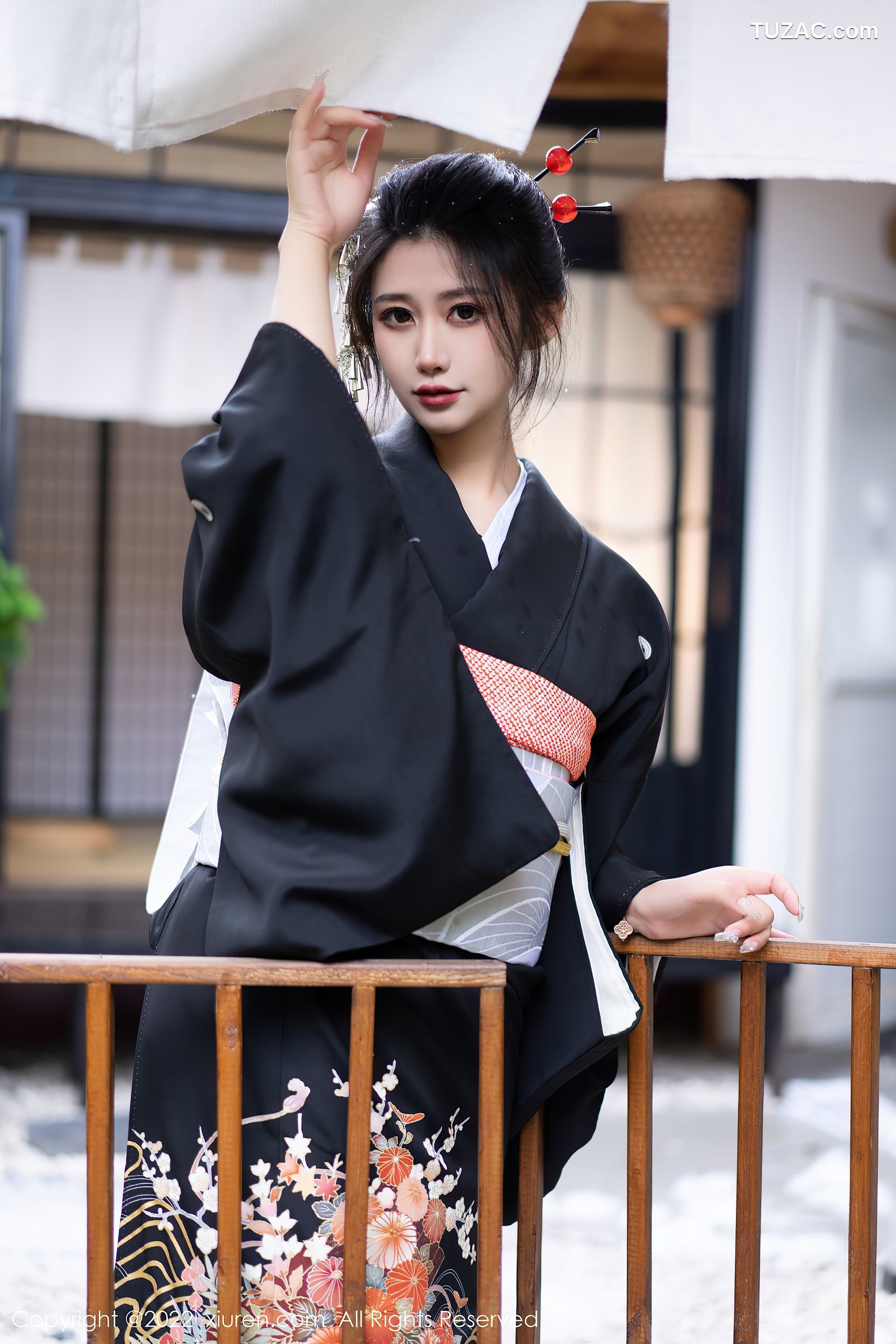 XiuRen-No.5932-阿姣-深色日式和服秀柔美身材