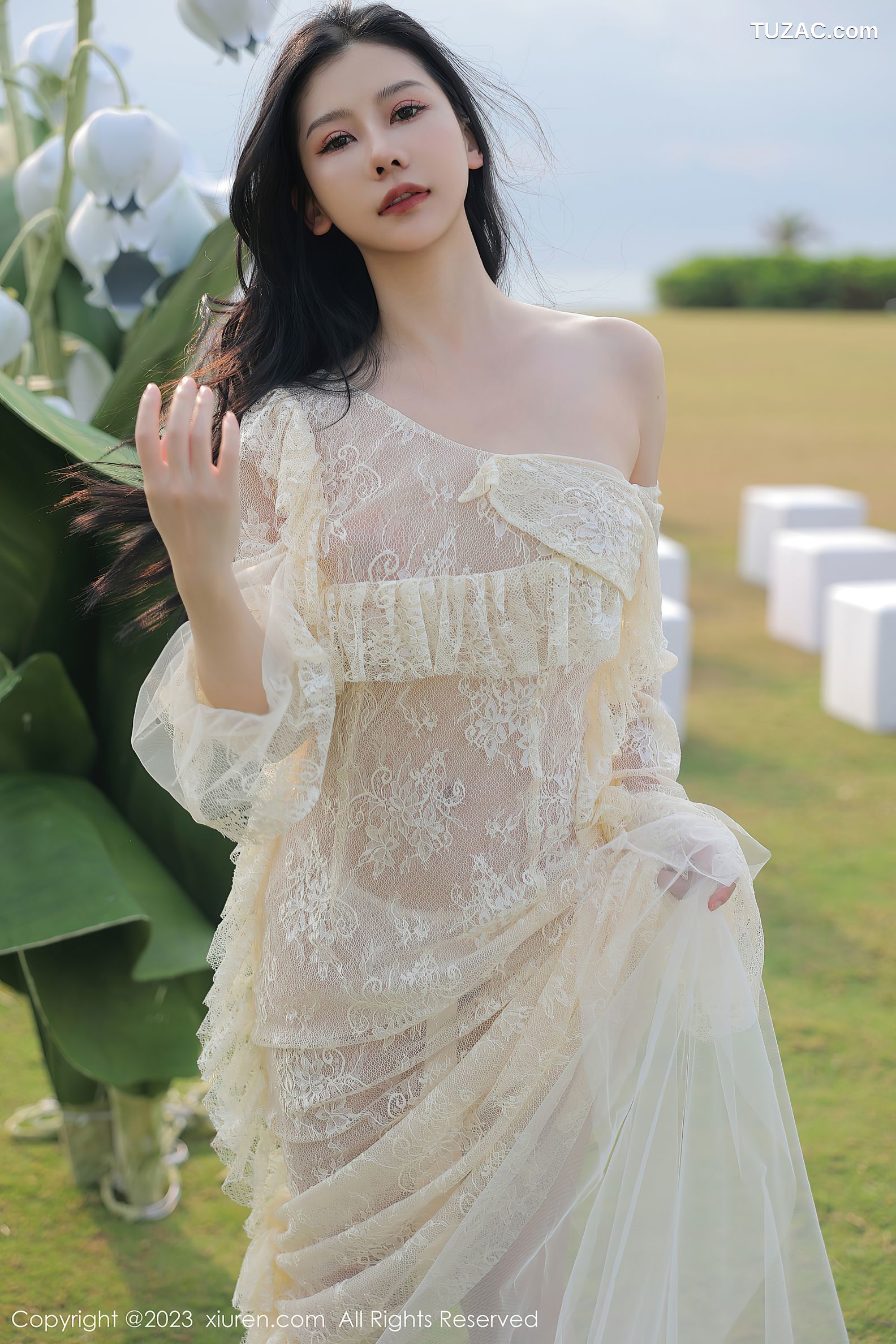 XiuRen秀人网-6303-尹甜甜-白色婚纱蕾丝内衣