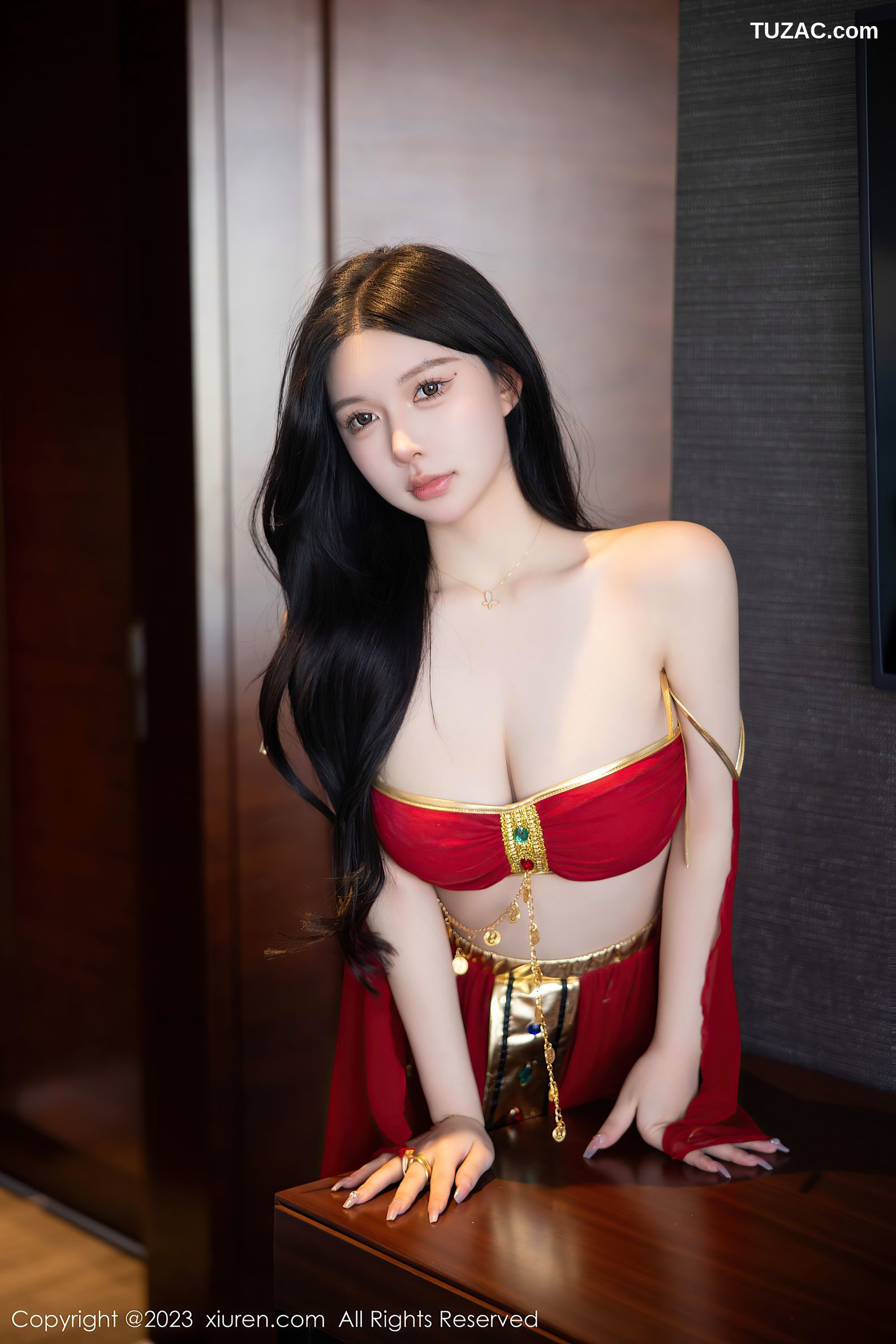 XiuRen秀人网-6613-林珊珊-红色西域舞娘装扮-2023.04.21