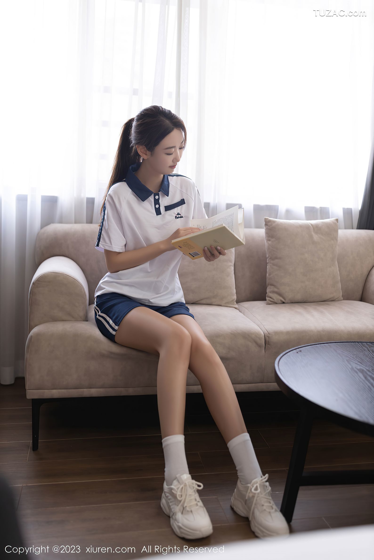 XiuRen秀人网-7091-唐安琪-白色学生装白色内衣-2023.07.17