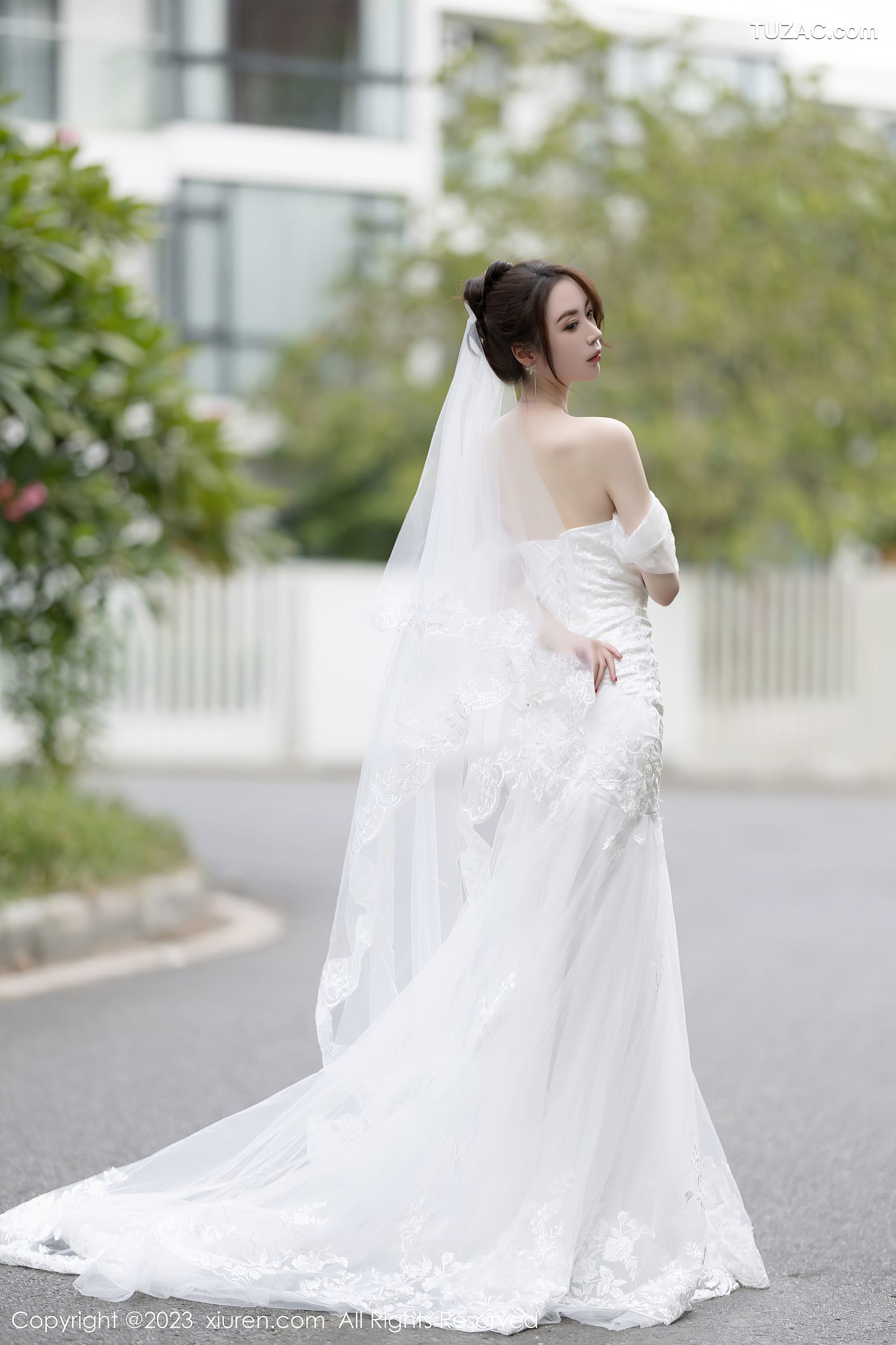 XiuRen秀人网-7310-梦心玥-白色婚纱白色内衣-2023.08.30