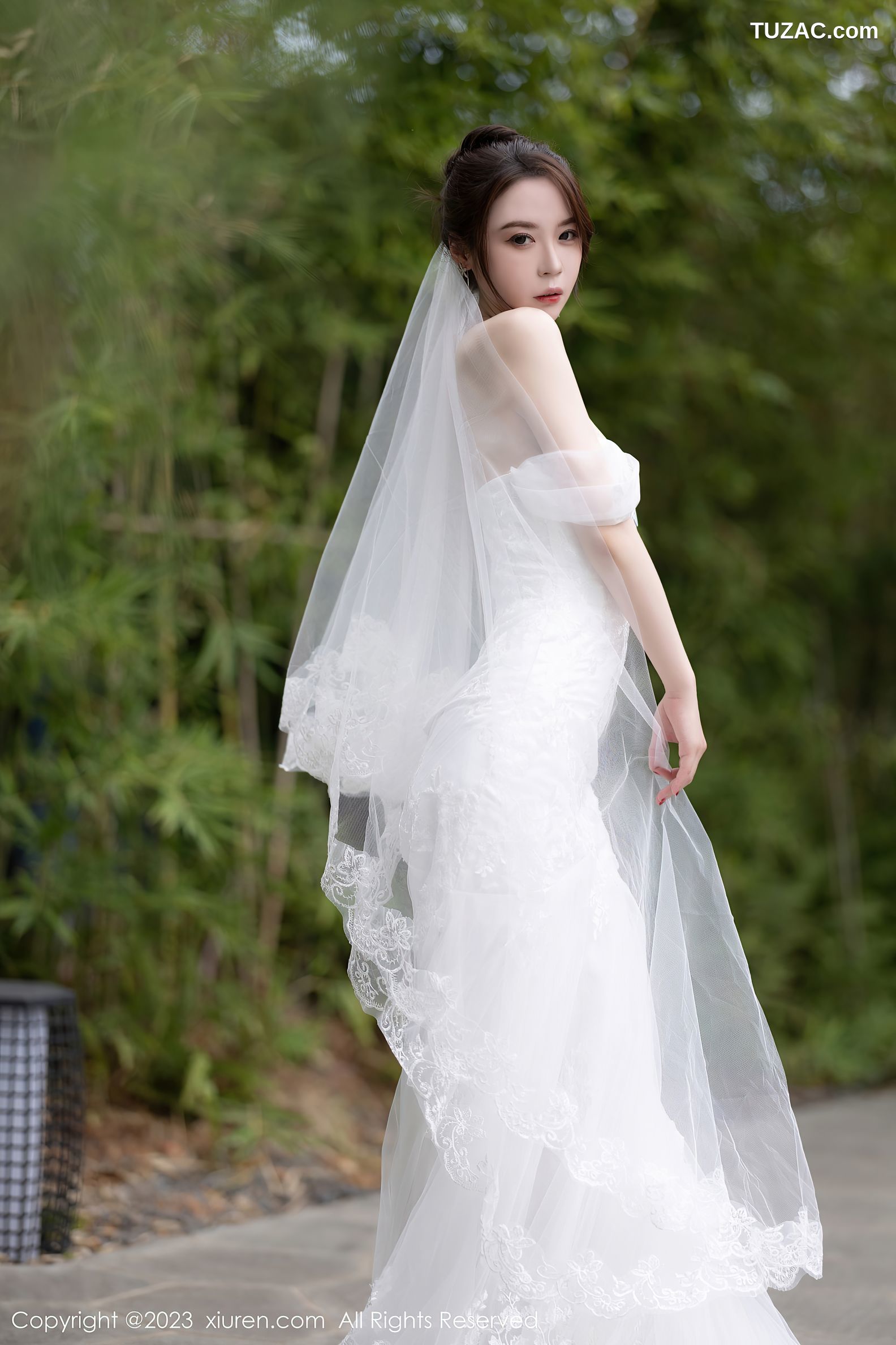 XiuRen秀人网-7310-梦心玥-白色婚纱白色内衣-2023.08.30