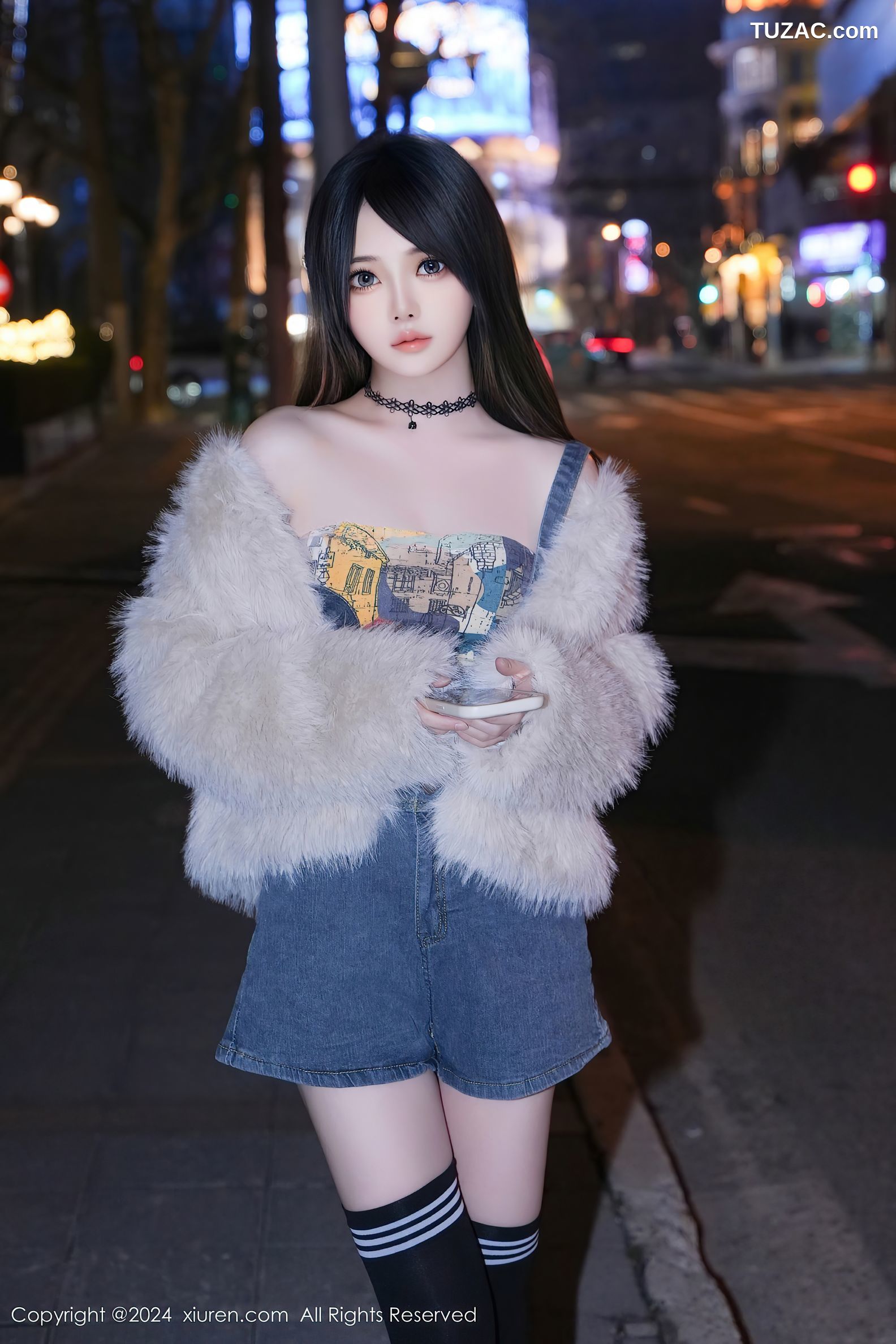 XiuRen秀人网-8508-林月月-诱惑抹胸背带-2024.05.09