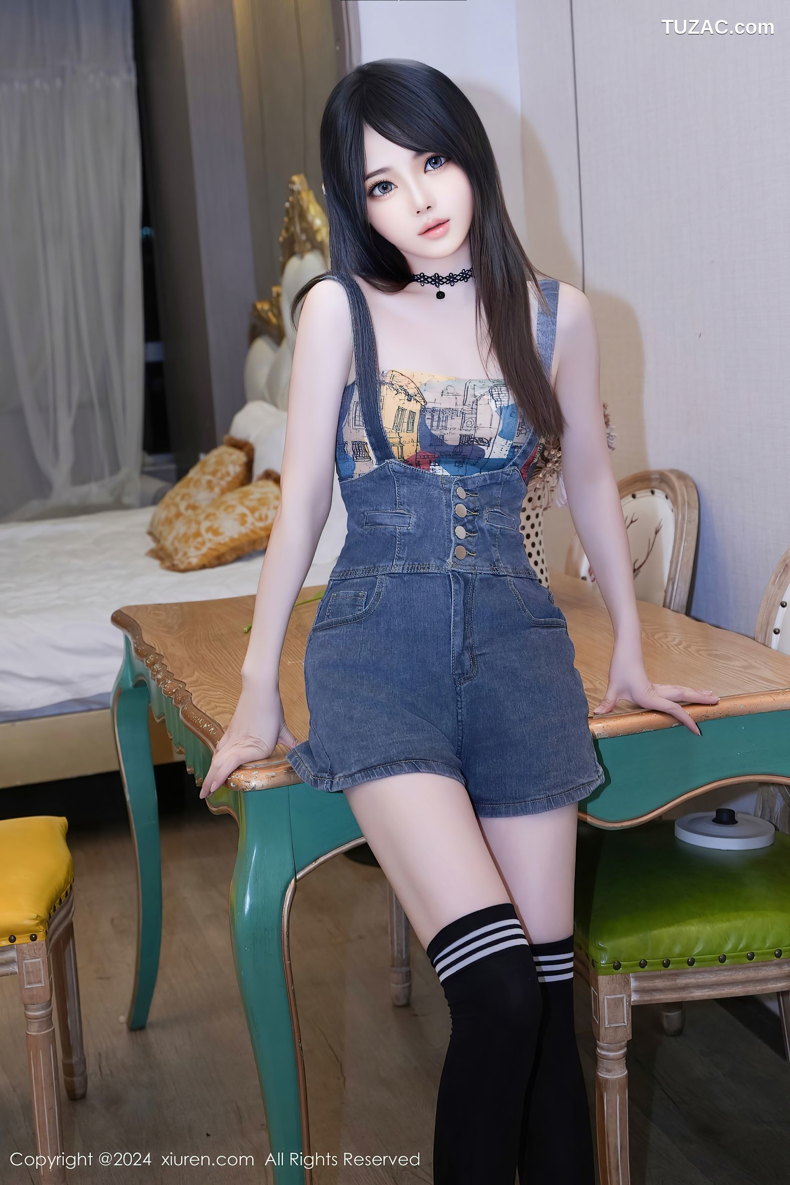 XiuRen秀人网-8508-林月月-诱惑抹胸背带-2024.05.09