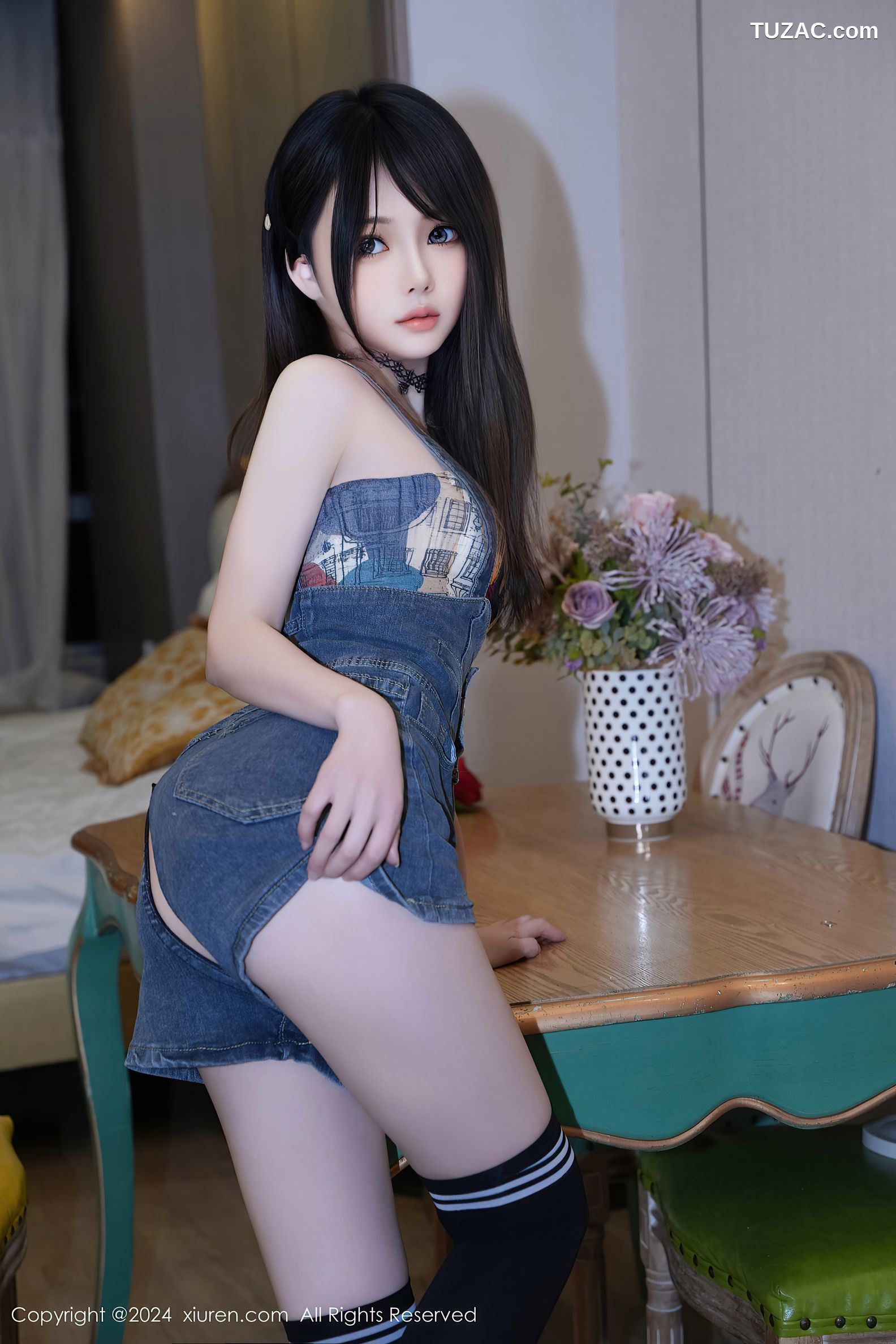 XiuRen秀人网-8508-林月月-诱惑抹胸背带-2024.05.09