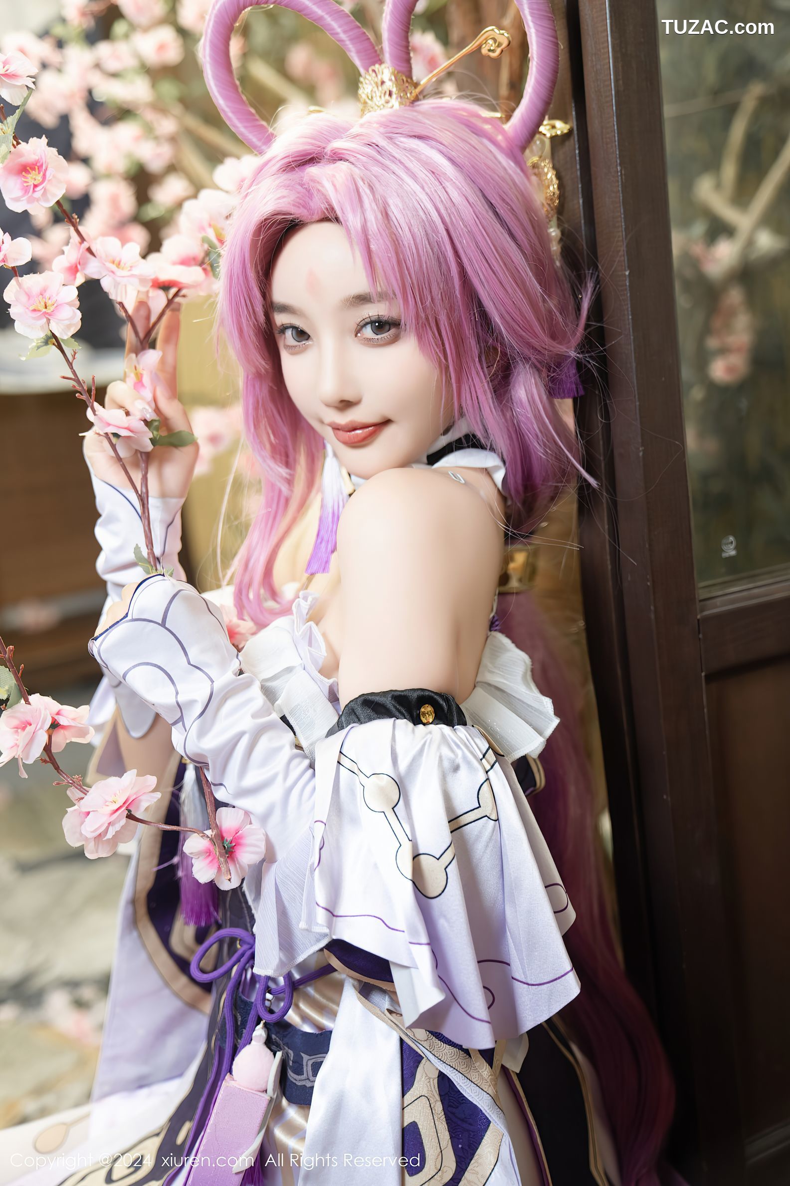 XiuRen秀人网-8943-杨晨晨Yome-紫发cosplay-2024.07.30