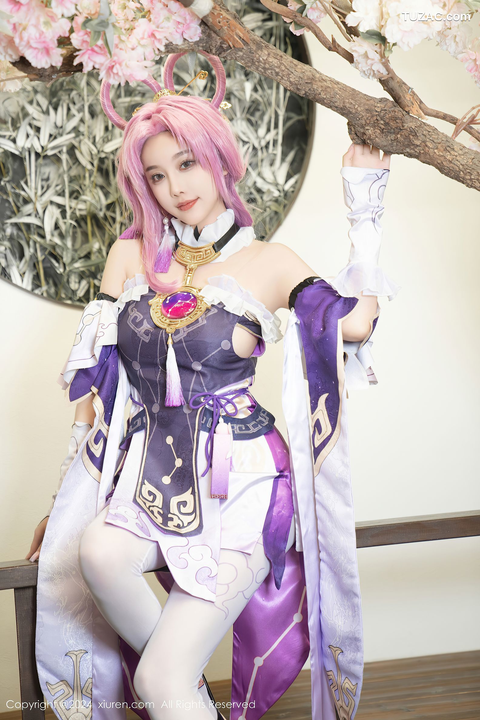 XiuRen秀人网-8943-杨晨晨Yome-紫发cosplay-2024.07.30