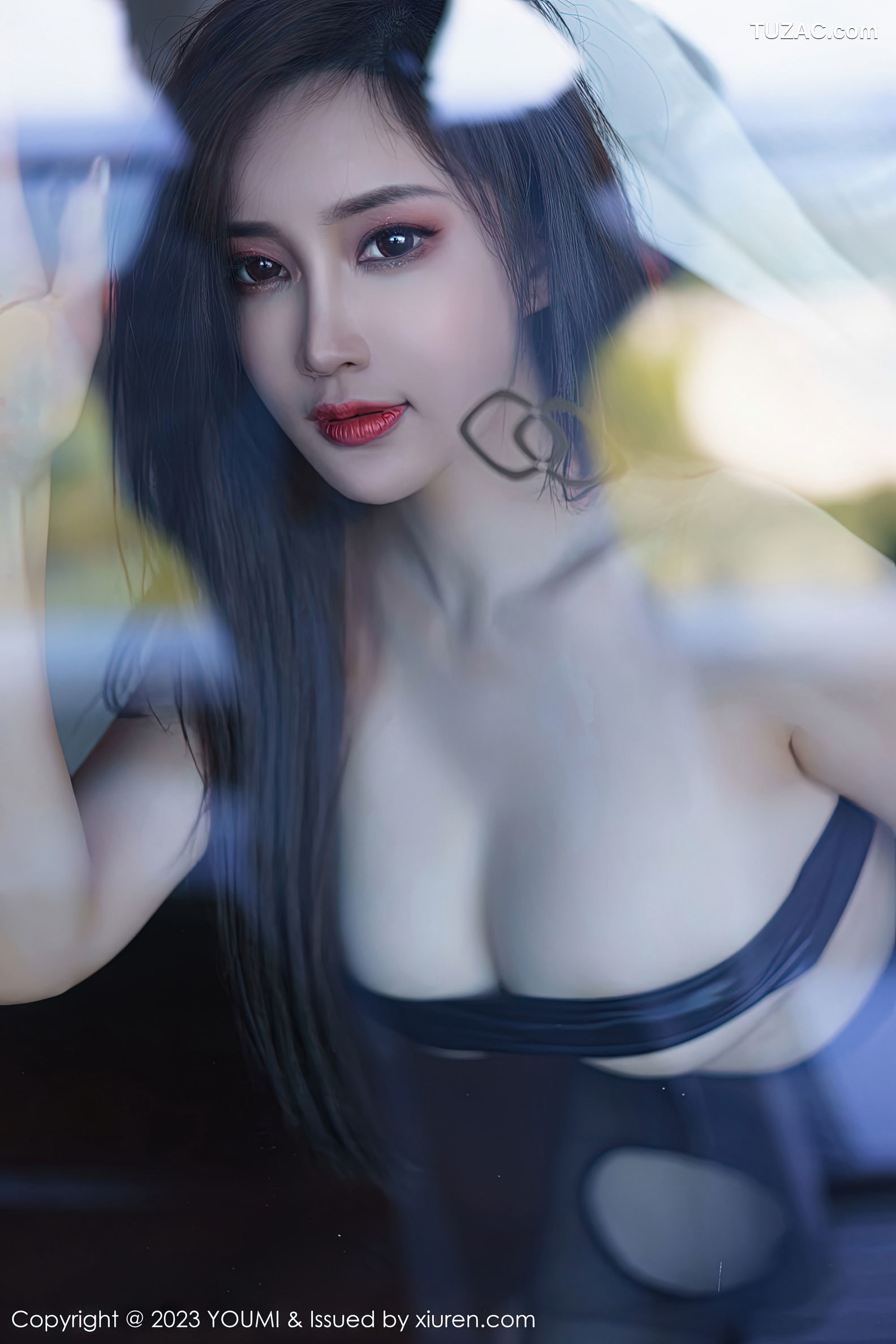 YouMi尤蜜荟-890-周妍希-白色上衣黑短裙性感内衣黑丝-2023.01.13