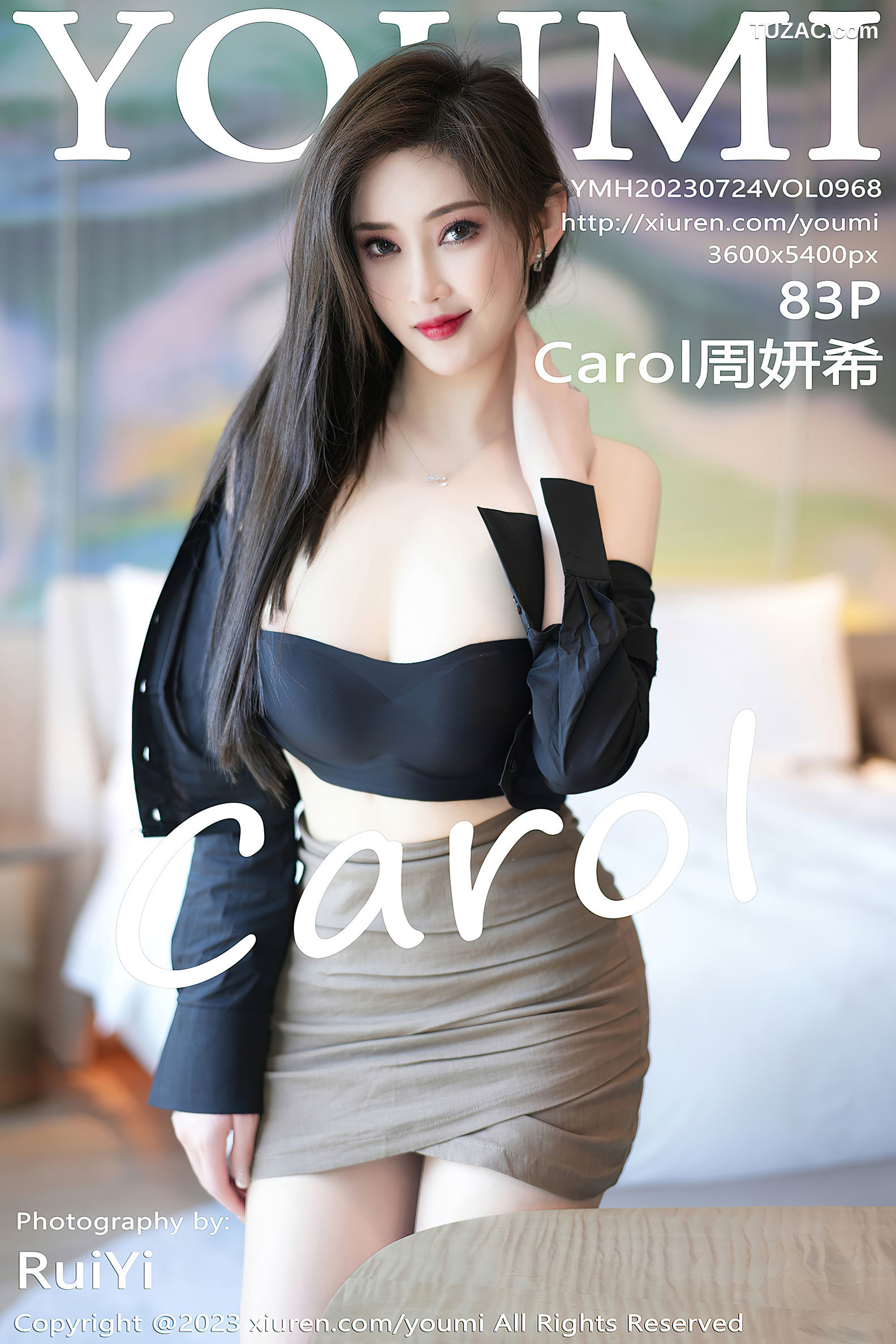 YouMi尤蜜荟-968-Carol周妍希-黑色OL职业装黑丝-2023.07.24