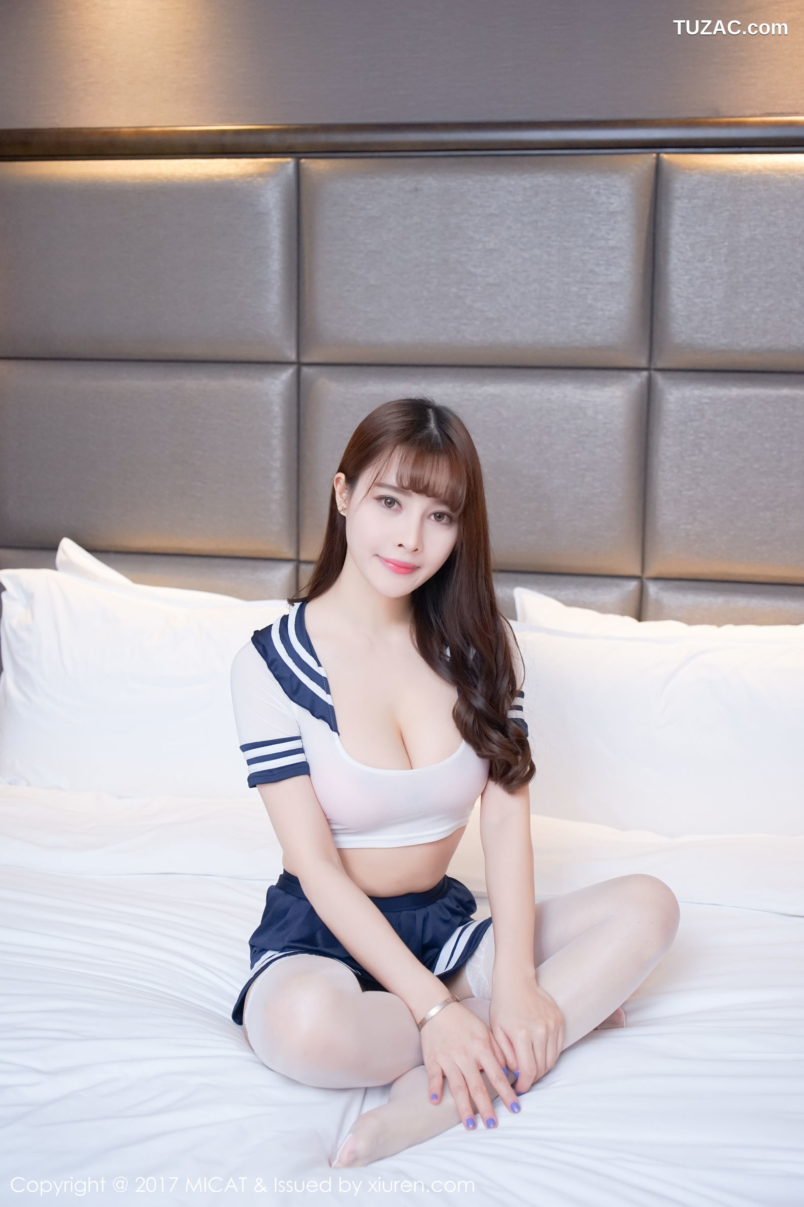 MiCat猫萌榜-022-雪瑞lisa-低胸睡衣-女仆装-学生装-蕾丝袜